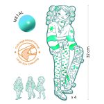 Parada modei de colorat, Angel si prietenele, Djeco - imagine 3