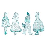 Parada modei de colorat, Rebeca si prietenele, Djeco - imagine 4