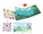 Planse cu abtibilduri repozitionabile Aventuri pe mare, Djeco - imagine 2