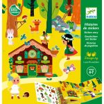 Planse cu abtibilduri repozitionabile Padurea fermecata, Djeco - imagine 2