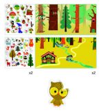 Planse cu abtibilduri repozitionabile Padurea fermecata, Djeco - imagine 3