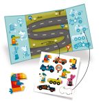 Planse cu abtibilduri repozitionabile Vehicule, Djeco - imagine 3