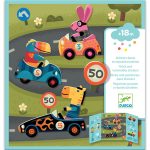 Planse cu abtibilduri repozitionabile Vehicule, Djeco - imagine 4