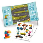 Planse cu abtibilduri repozitionabile Vehicule, Djeco - imagine 2
