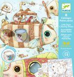 Planse de colorat cu surprize Calatoria lui Malo, Djeco - imagine 2