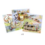 Planse de colorat cu surprize Calatoria lui Malo, Djeco - imagine 3
