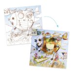 Planse de colorat cu surprize Calatoria lui Malo, Djeco - imagine 4
