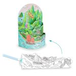 Planse de colorat si asamblat Peisaj insular stratificat, Djeco - imagine 4