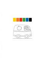 Planse preilustrate pentru pictura Vehicule, Moulin Roty - imagine 2