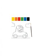 Planse preilustrate pentru pictura Vehicule, Moulin Roty - imagine 3