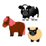 Primele abtibilduri Animale de la ferma, Djeco - imagine 2
