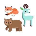 Primele abtibilduri Animale din padure, Djeco - imagine 2