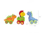 Primii mei dinozauri - set jucarii cu roti, Orange Tree Toys - imagine 3