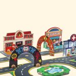 Puzzle 3D Orasul gigantic, Djeco - imagine 2