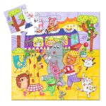 Puzzle Autobuzul copilariei, Djeco - imagine 2