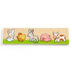 Puzzle cu buton Ferma, Djeco - imagine 2