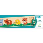Puzzle cu buton Padure, Djeco - imagine 3