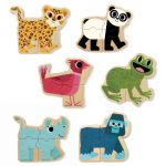 Puzzle cu magneti Mixanimo, Djeco - imagine 3