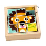 Puzzle din cuburi Tournanimo, Djeco - imagine 2