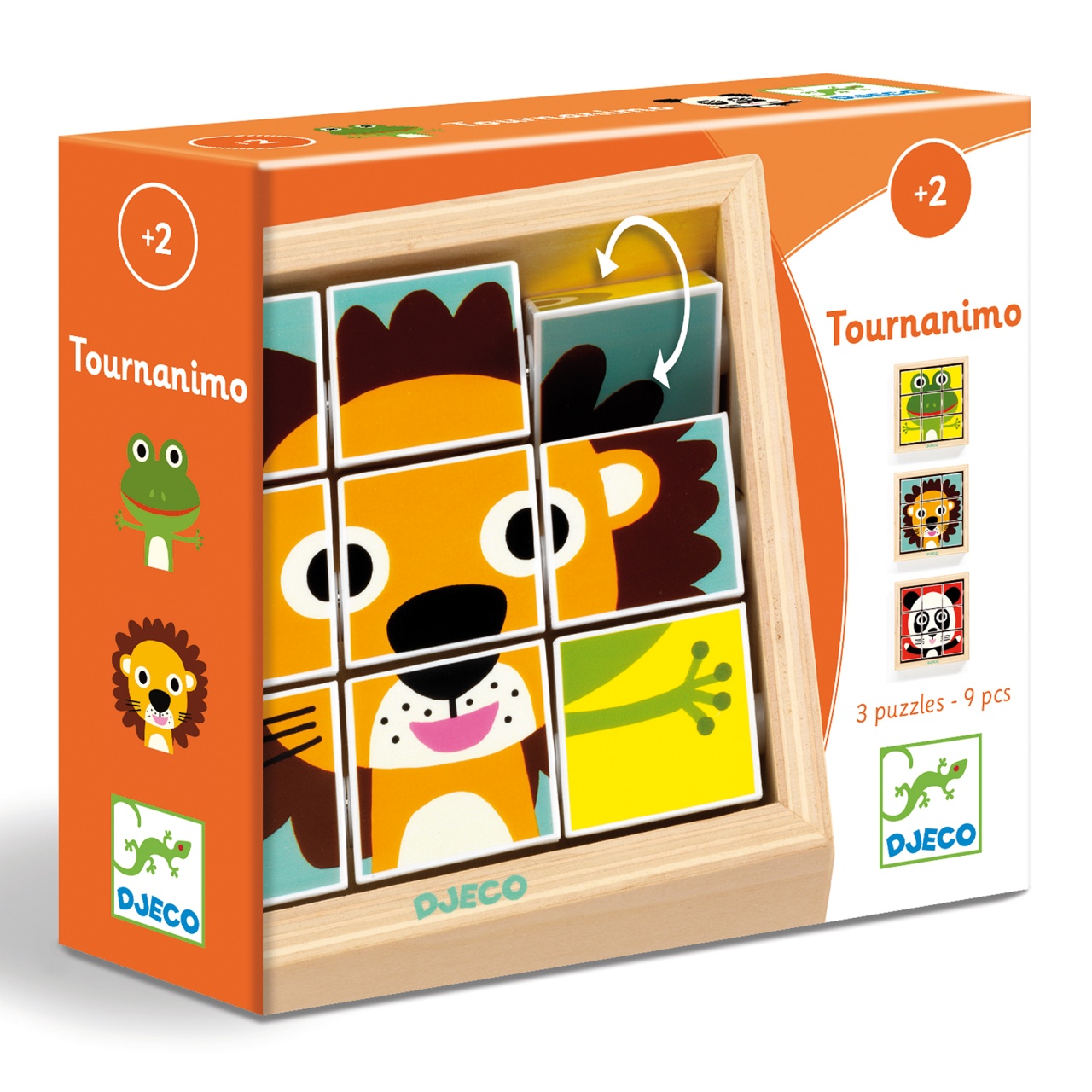 puzzle-din-cuburi-tournanimo-djeco18317 Puzzle din cuburi Tournanimo, Djeco - imagine 1