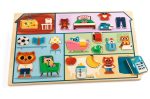 Puzzle din lemn Acasa, Djeco - imagine 3