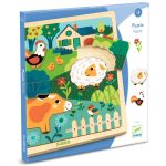 Puzzle din lemn Animale de la ferma, Djeco - imagine 4