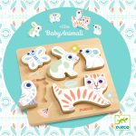 Puzzle din lemn BabyAnimali, Djeco - imagine 2