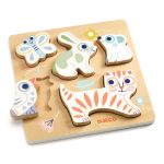 Puzzle din lemn BabyAnimali, Djeco - imagine 3