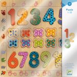 Puzzle din lemn Cifre, Djeco - imagine 2