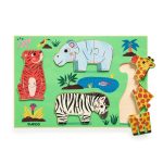 Puzzle din lemn Coucou Tigre, Djeco - imagine 4