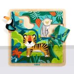 Puzzle din lemn Jungla, Djeco - imagine 2