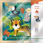 Puzzle din lemn Jungla, Djeco - imagine 4