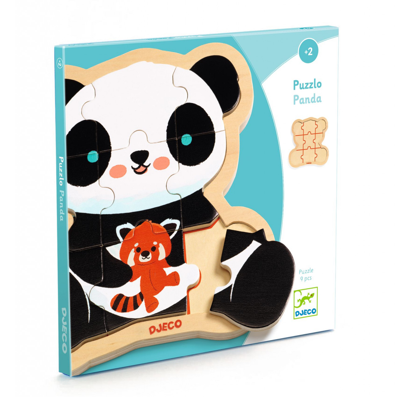 puzzle-din-lemn-ursuletul-panda-djeco10207 Puzzle din lemn Ursuletul Panda, Djeco - imagine 1