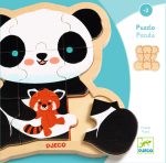 Puzzle din lemn Ursuletul Panda, Djeco - imagine 5