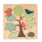 Puzzle din lemn vulpita, Egmont Toys - imagine 4
