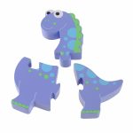 Puzzle dinozaur din lemn - Diplodocus, Orange Tree Toys - imagine 2