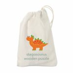 Puzzle dinozaur din lemn - Stegosaurus, Orange Tree Toys - imagine 3
