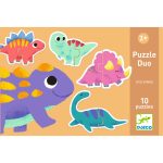 Puzzle duo Micii Dinozauri, Djeco - imagine 4
