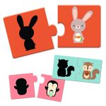 Puzzle duo Siluete, Djeco - imagine 4