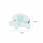 Puzzle elefant din lemn, Orange Tree Toys - imagine 5