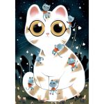 Puzzle fosforescent Pisici dragalase, Djeco - imagine 3