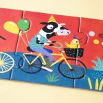 Puzzle gigant Drumul lung cu bicicleta, Londji - imagine 5