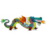 Puzzle gigant Leon dragonul, Djeco - imagine 3