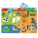 Puzzle gigant tactil Ferma, Djeco - imagine 4