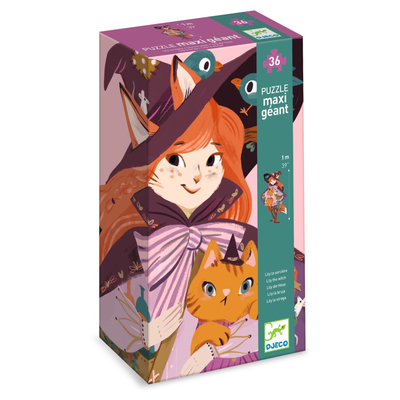 puzzle-gigant-vrajitoarea-lily-djeco20308 Puzzle gigant Vrajitoarea Lily, Djeco - imagine 1