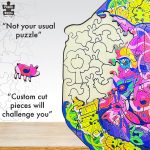Puzzle lemn Porc - imagine 5