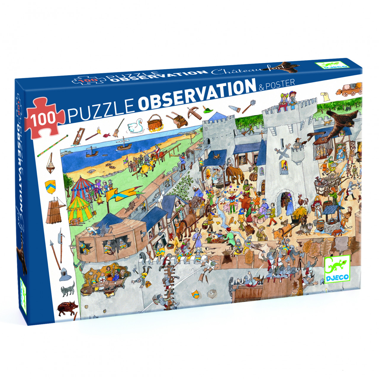 puzzle-observatie-fortareata-djeco12785 Puzzle observatie Fortareata, Djeco - imagine 1