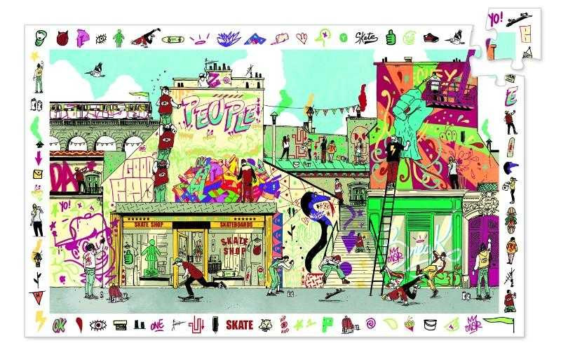 puzzle-observatie-street-art-djeco4021 Puzzle observatie Street art, Djeco - imagine 1
