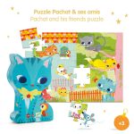 Puzzle Pisici jucause, Djeco - imagine 2