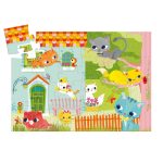 Puzzle Pisici jucause, Djeco - imagine 3